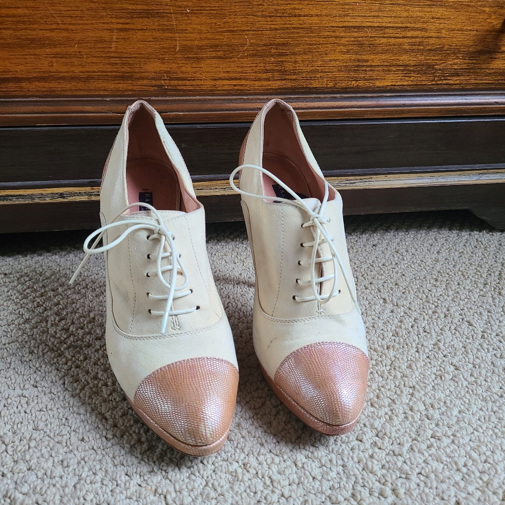 Ralph Lauren Collection Label Oxford Platform Heels